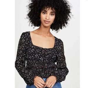 Free People Printed Lolita top